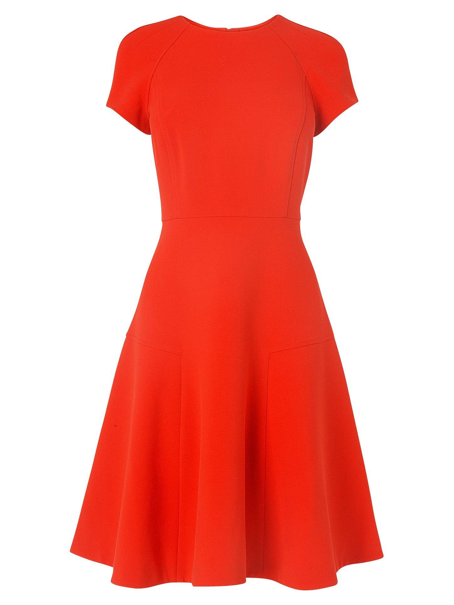 L.K. Bennett Eugenia Skirted Dress, Salsa Red