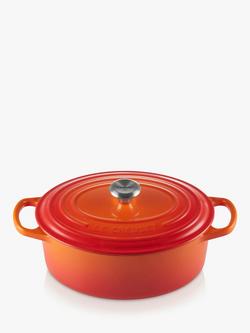 Le Creuset Cast Iron Signature Oval Casserole, Volcanic