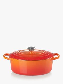 Le Creuset Cast Iron Signature Oval Casserole - view 2, Volcanic