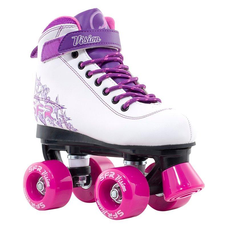 SFR Children's Vision 2 Roller Skates, White/Purple