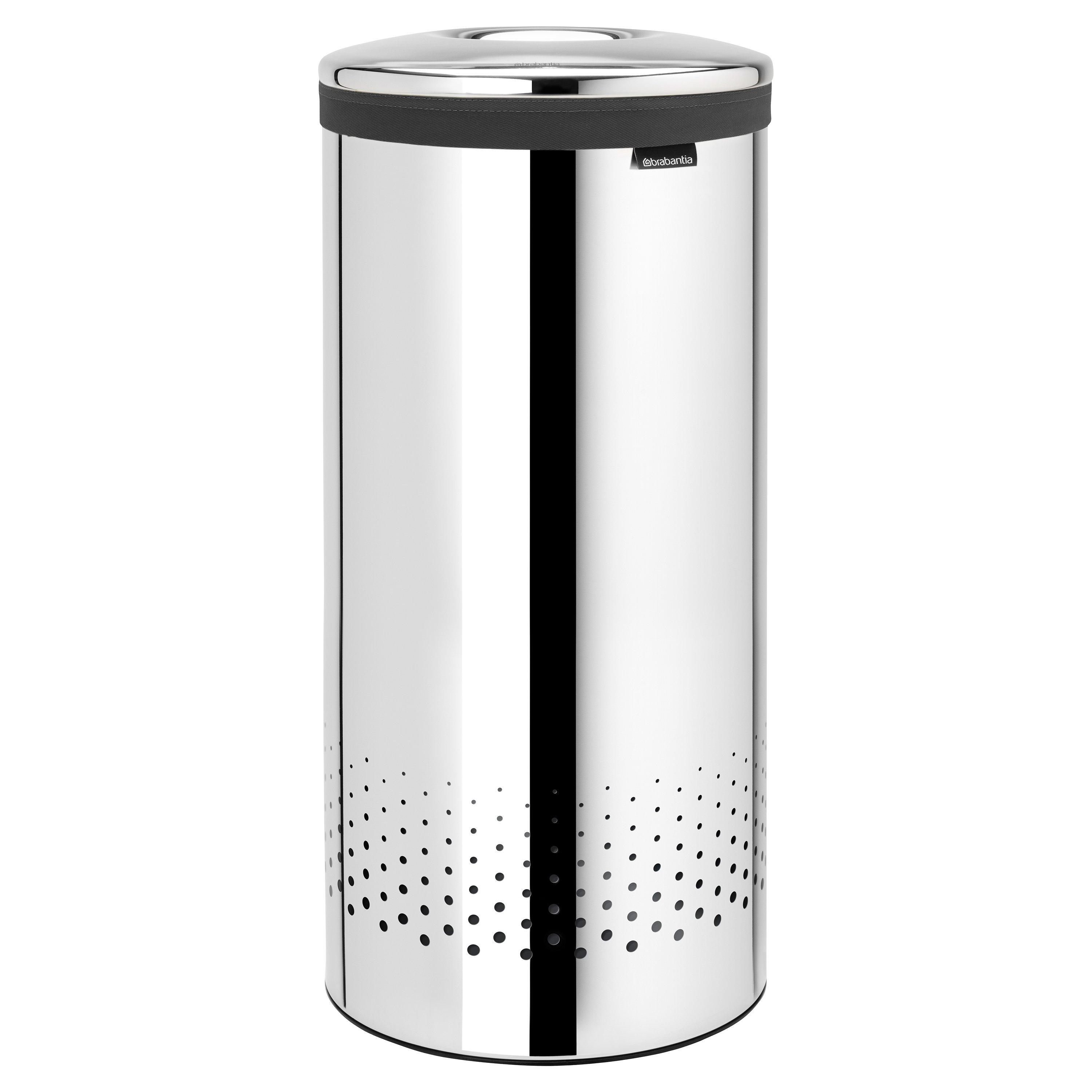 Brabantia Laundry Bin, Brilliant Steel, 35L