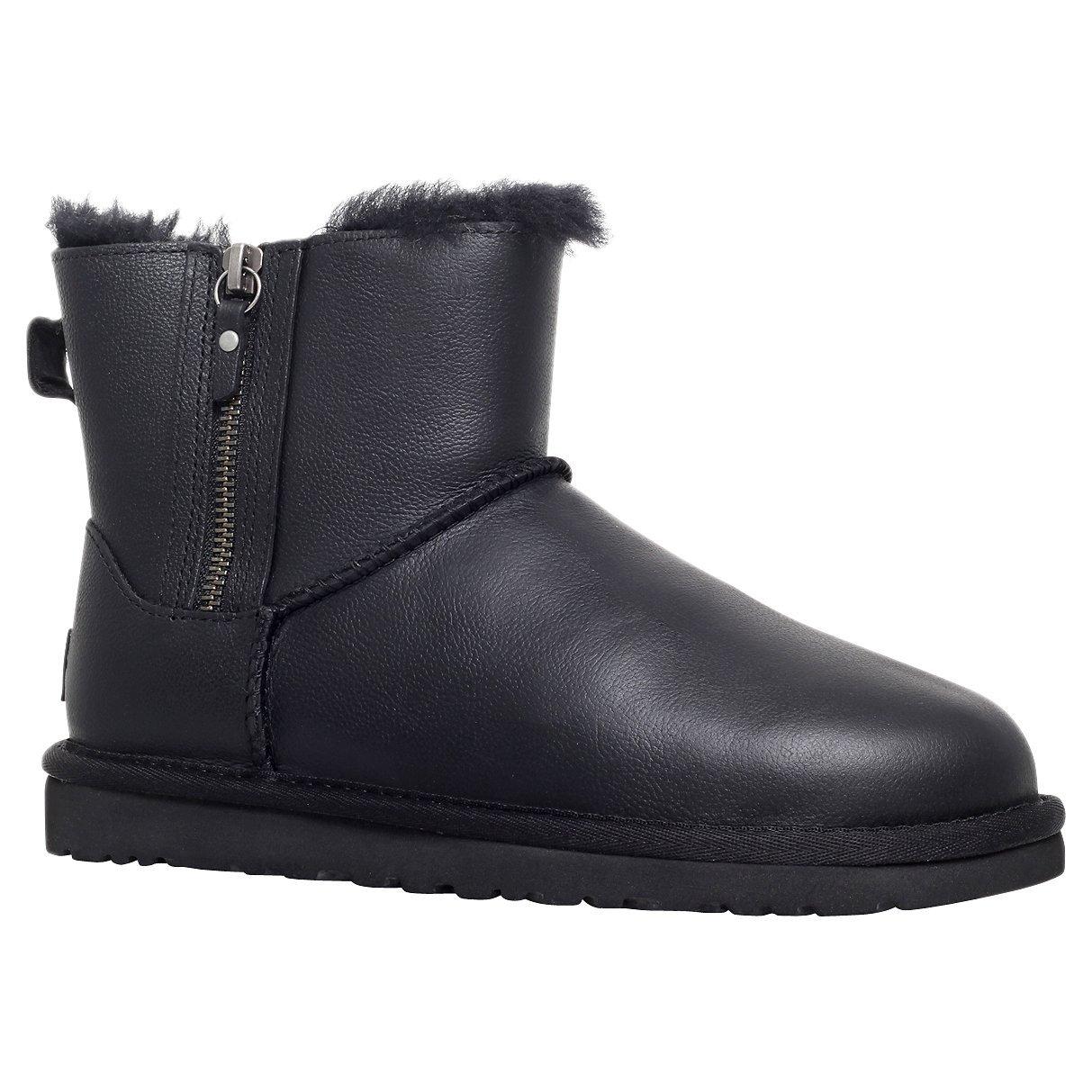 Black leather ugg boots uk on sale