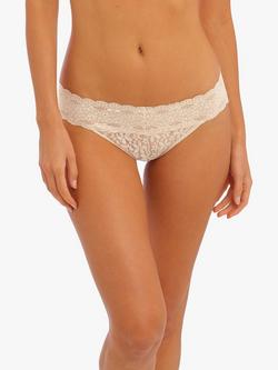 Wacoal Halo Lace Bikini Knickers, Nude