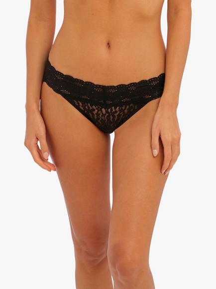Wacoal Halo Lace Bikini Knickers, Black