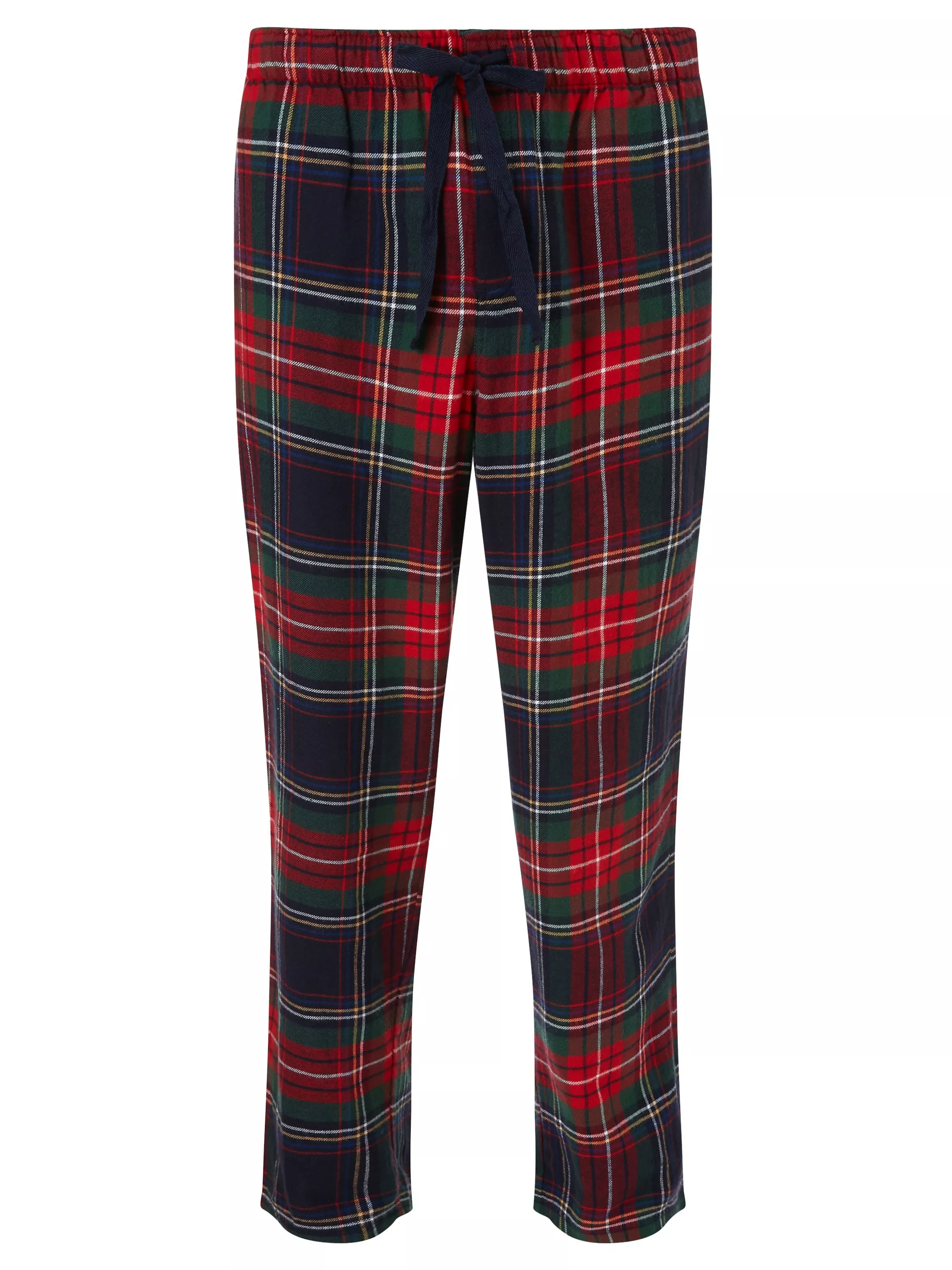 John Lewis Brushed Tartan Check Cotton Pyjama Bottoms Multi