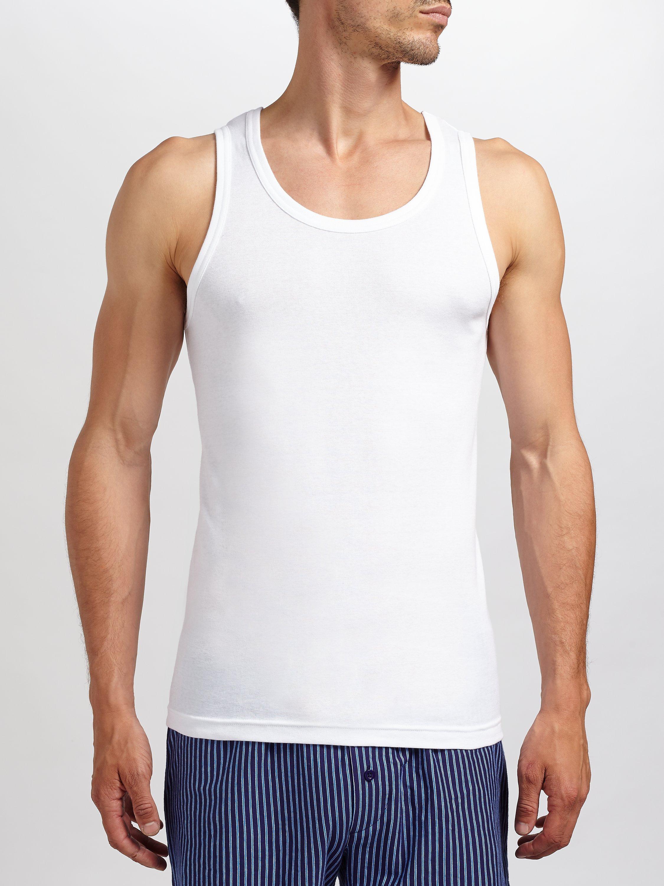 John Lewis Organic Cotton Vests, Pack of 2