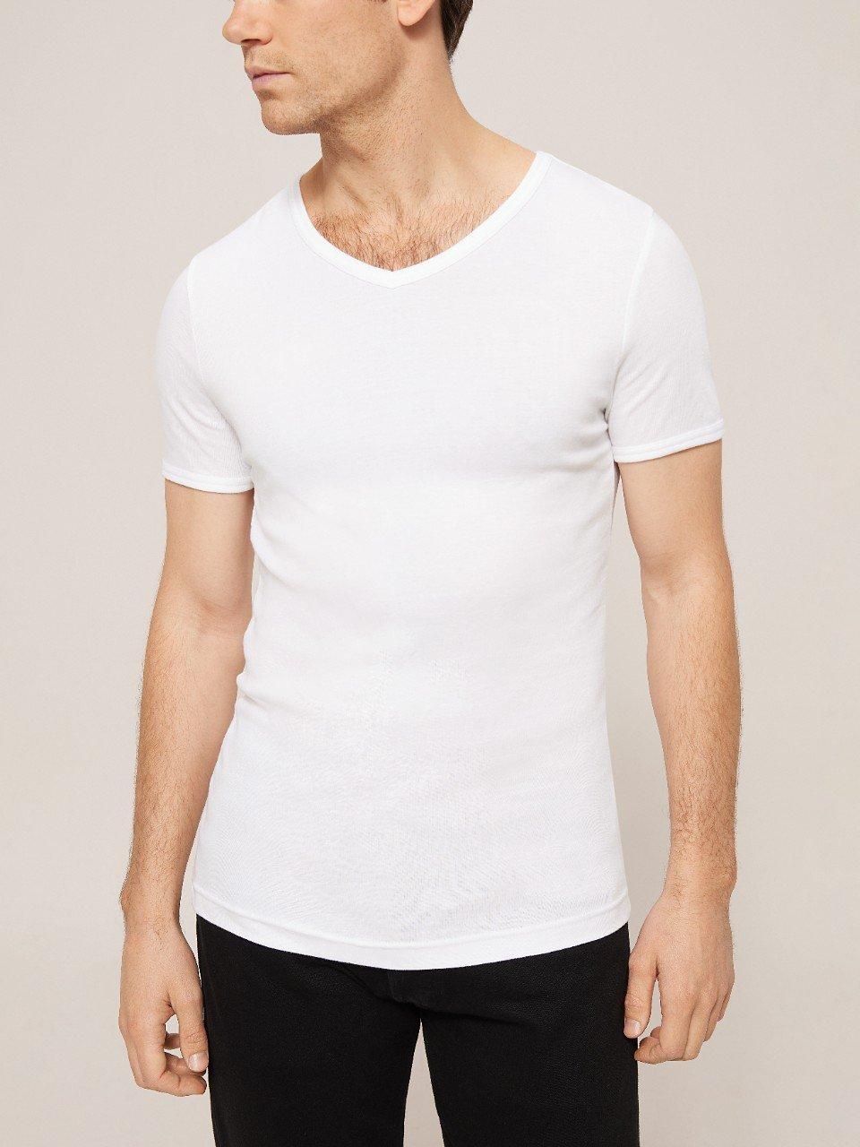 John Lewis Organic Cotton T-Shirt Vest, Pack of 2, White