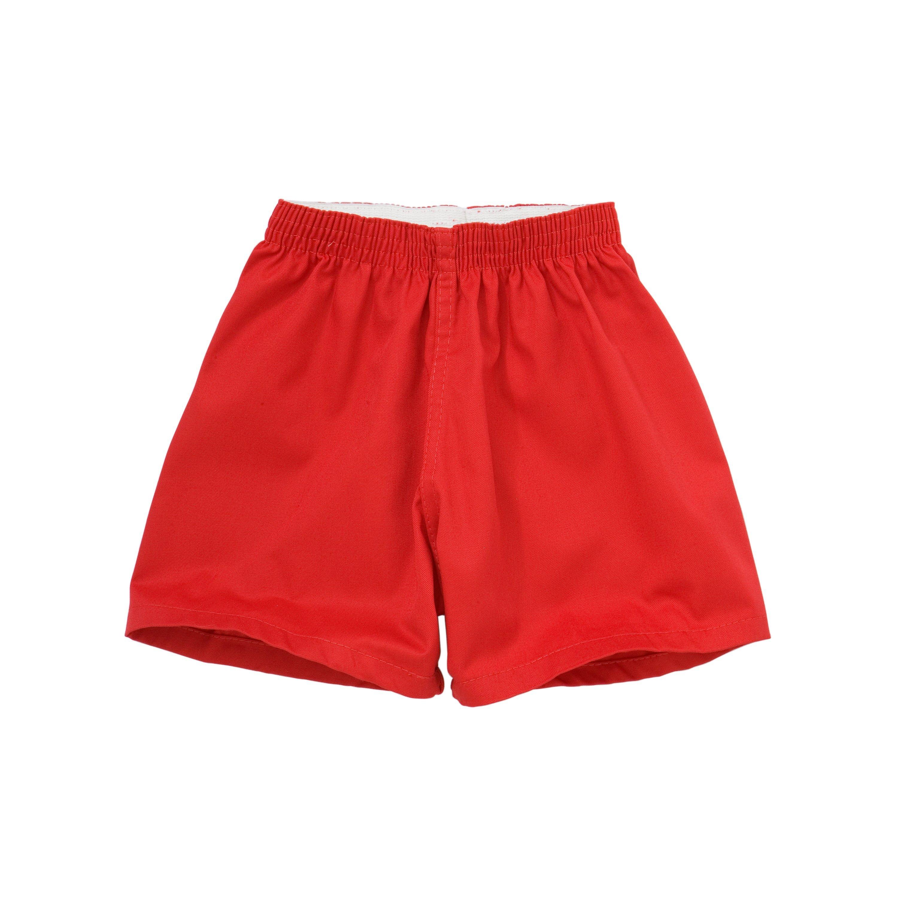 John Lewis School PE Shorts, Red