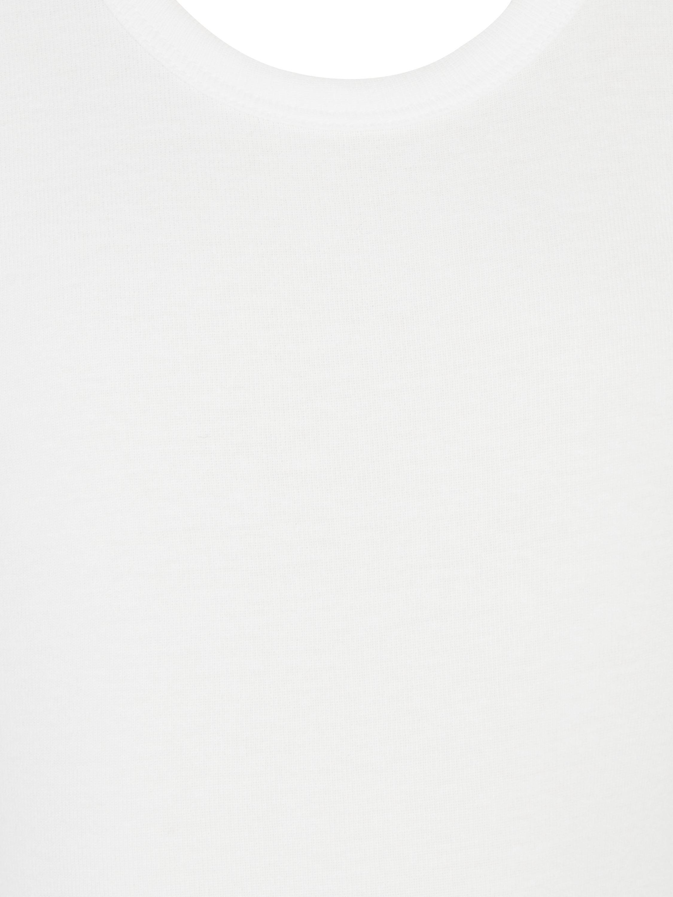 Product image 3 of 3, which shows John Lewis Kids' Short Sleeve T-Shirt Vest, Pack of 3, White, 2 years