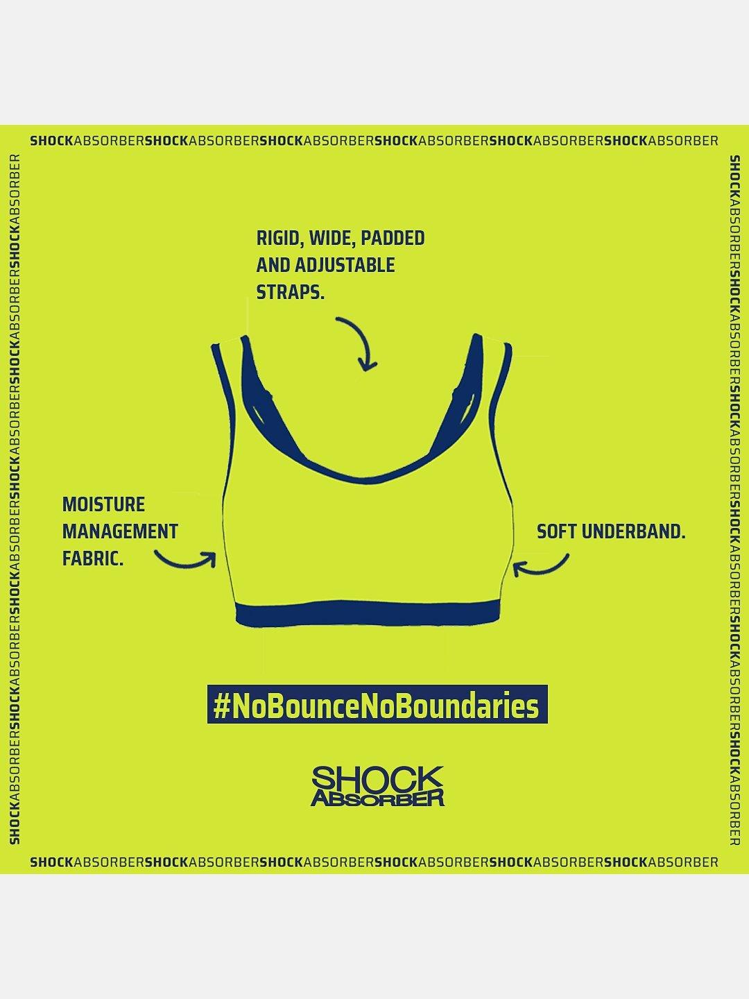 Product image 7 of 8, which shows Shock Absorber Active Multi Sports Support Sports Bra, Dark Grey/Blue Night, 32B