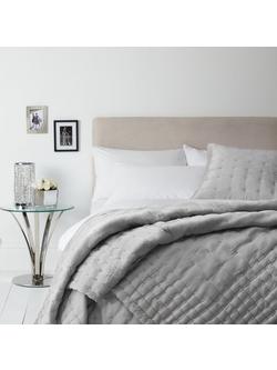 John Lewis Boutique Hotel Silk Bedspread - view 2, Grey