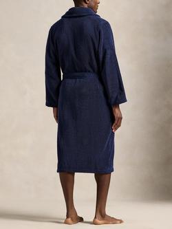 Polo Ralph Lauren Shawl Collar Robe, Navy - view 2, Navy
