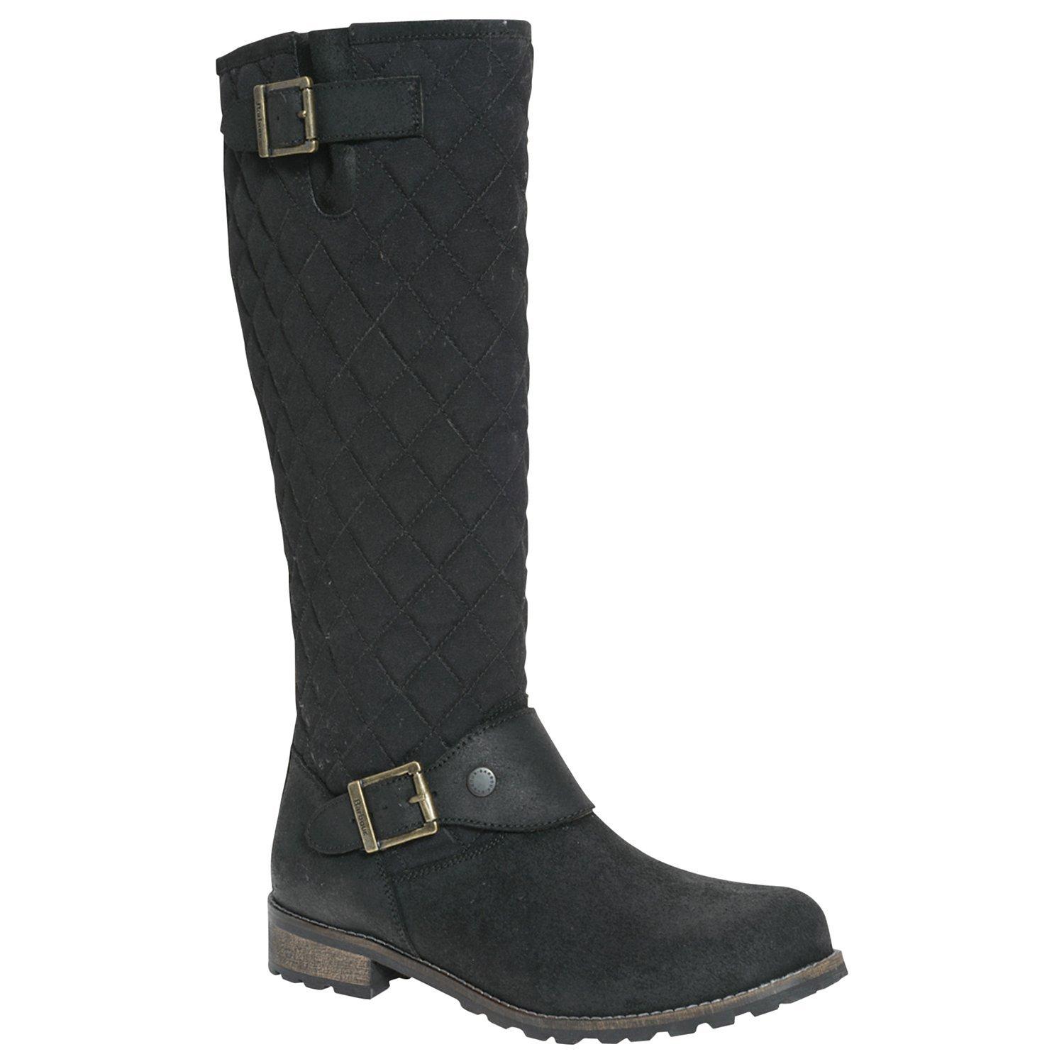 Barbour Hoxton Quilted Leather Knee High Boots