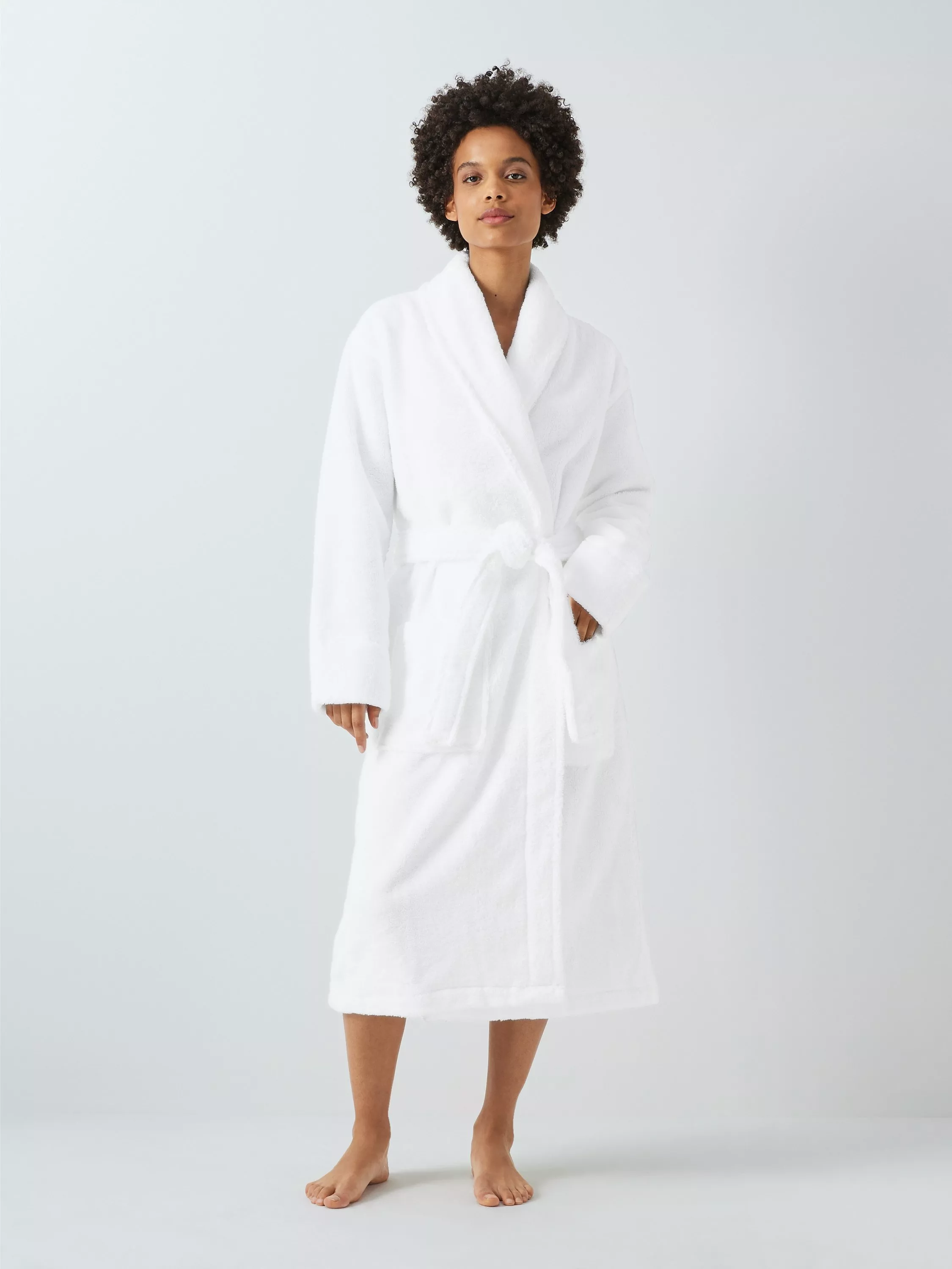 John Lewis Luxury Towelling Robe White