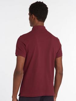 Barbour Tartan Pique Polo Shirt - view 2, Ruby