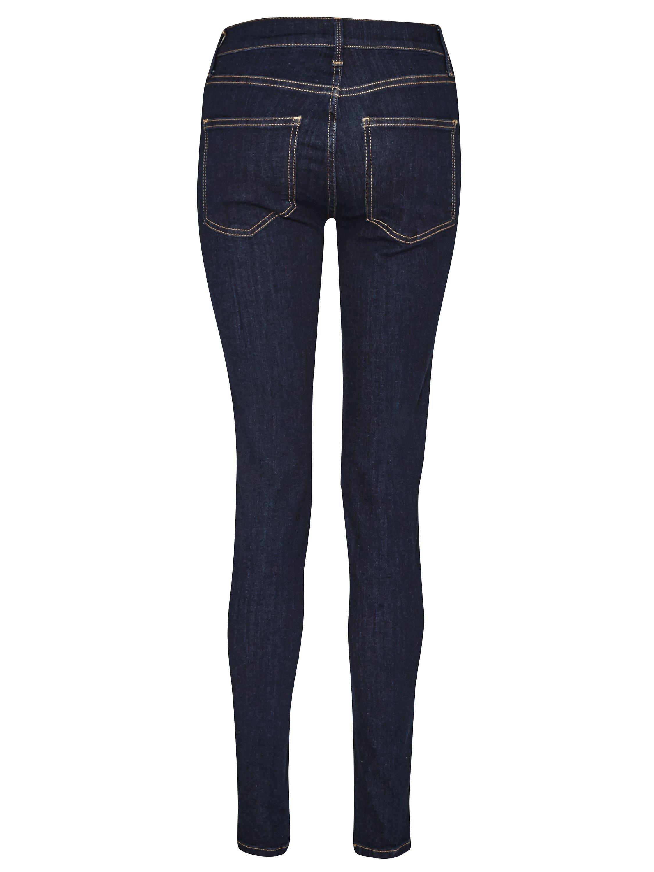 Product image 2 of 5, which shows French Connection Skinny Stretch Rebound Denim Jeans, Rinse, 10