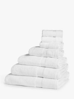 John Lewis Ultimate Hotel Cotton Towels, White