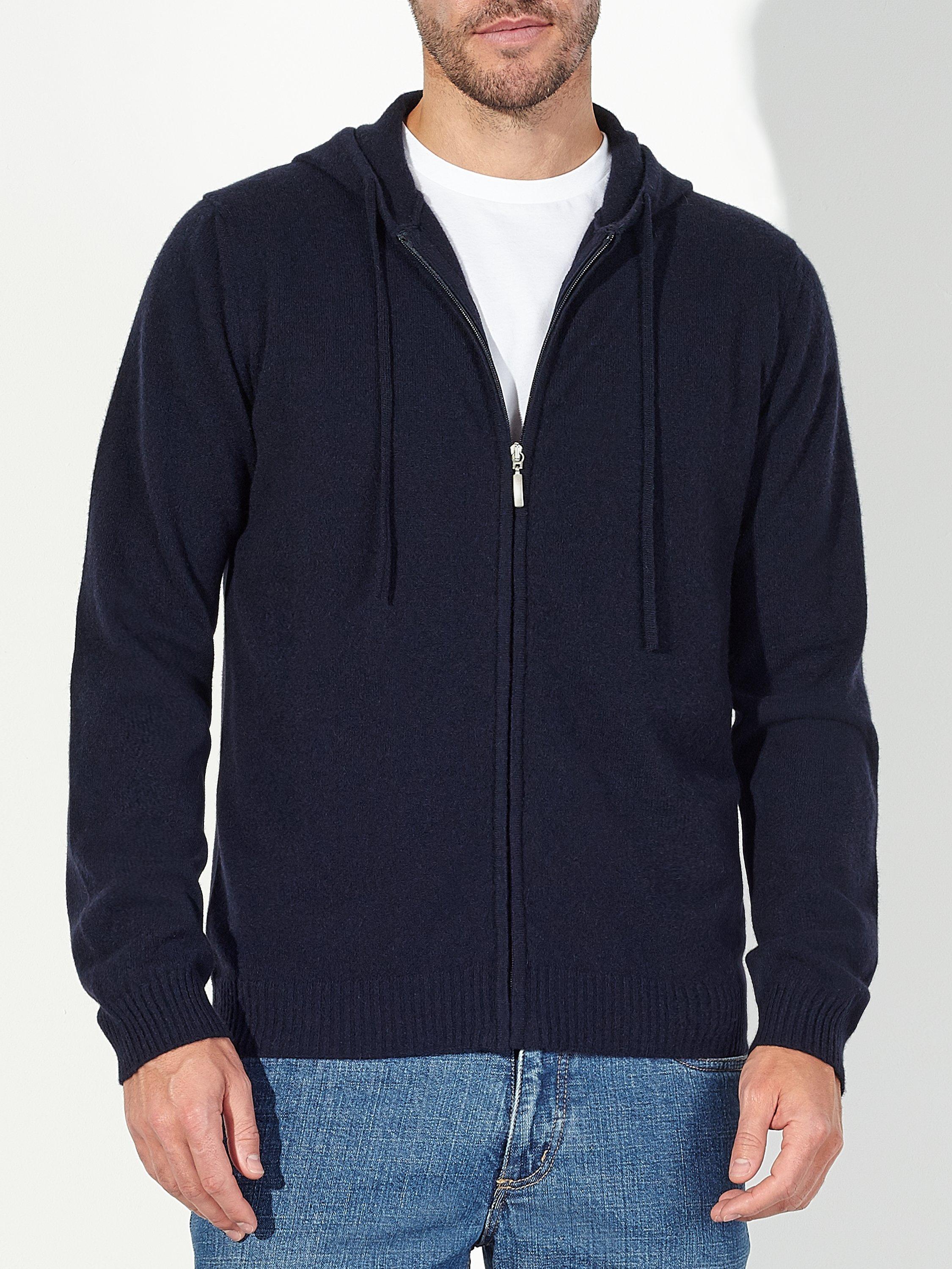 John Lewis Partners Made in Italy Cashmere Full Zip Hoodie