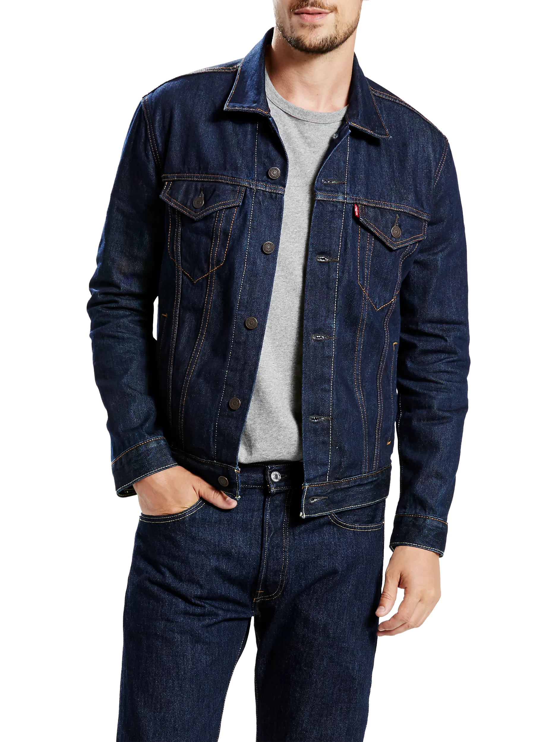 Levi's The Trucker Denim Jacket, Blue Rinse