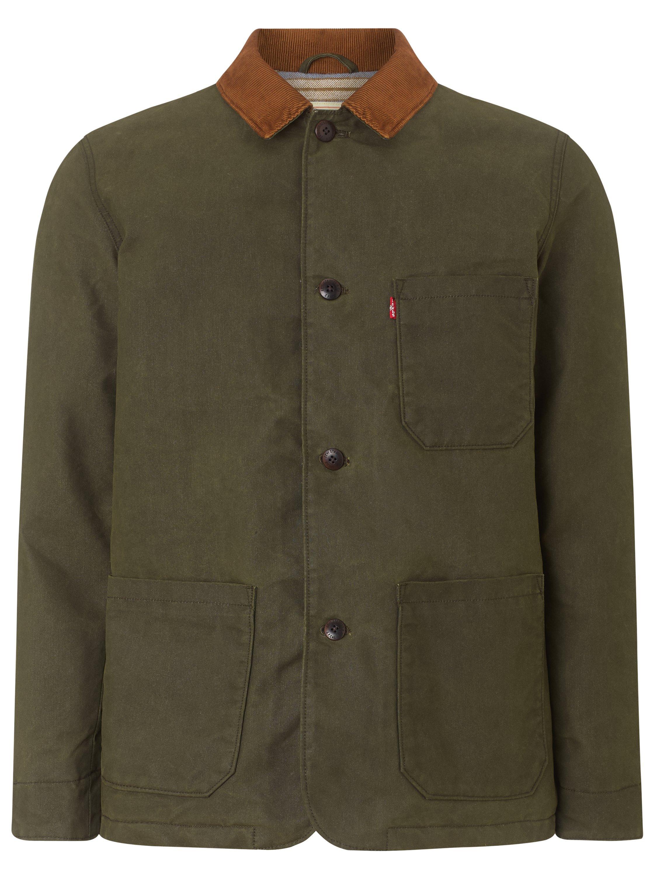 Levi s Engineered Coat Wax Cotton Mix Jacket Rosin