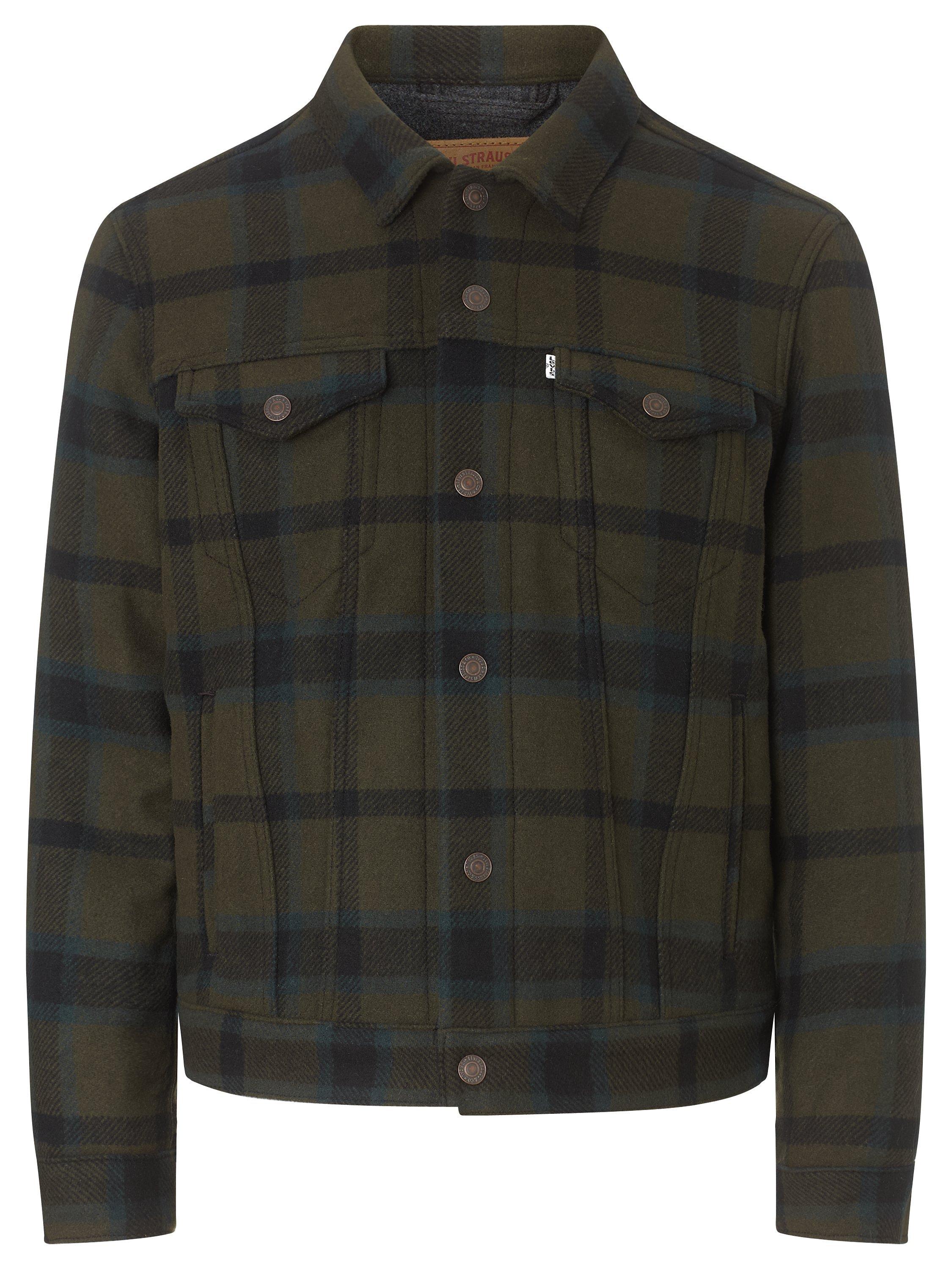 Plaid levi jacket hotsell