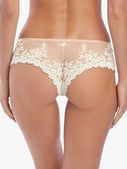 Wacoal Embrace Lace Tanga Knickers - view 2, Nude / Ivory