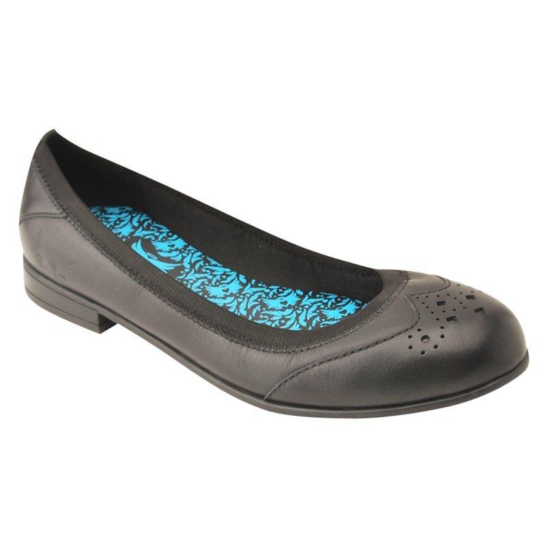 Start rite Angry Angels Children s Meg Leather Slip On School Shoes Black