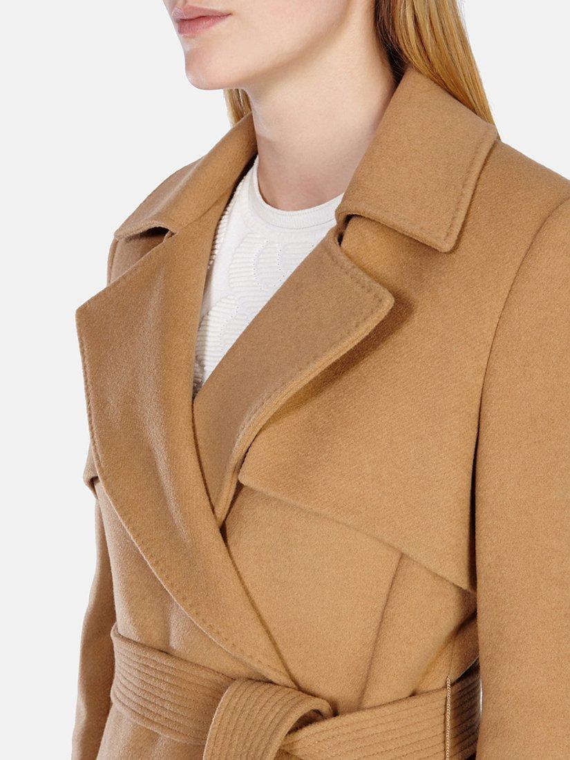 Karen Millen Longline Trench Coat Camel