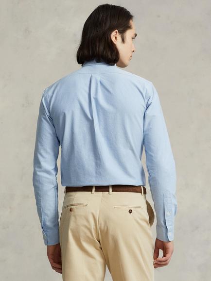 Polo Ralph Lauren Custom Fit Oxford Shirt - view 2, Bar Blue