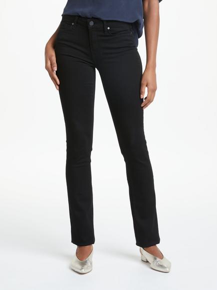 PAIGE Hoxton Straight Leg Jeans, Black Shadow, Black Shadow