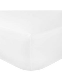 John Lewis The Ultimate Collection Luxury Egyptian Cotton Sateen 800 Thread Count Deep Fitted Sheet, White