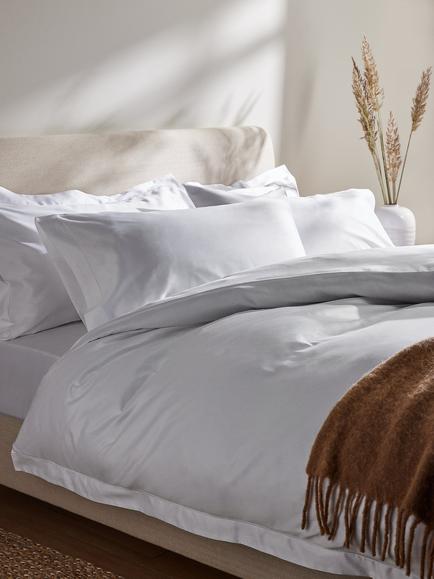 John Lewis The Ultimate Collection Luxury Egyptian Cotton Sateen 800 Thread Count Deep Fitted Sheet - view 2, White