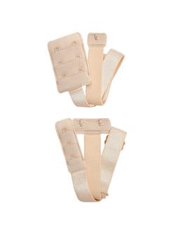 John Lewis Low Back Bra Strap, Almond - view 2, Nude