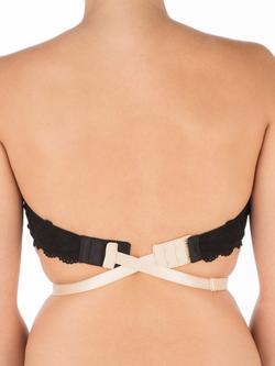 John Lewis Low Back Bra Strap, Almond, Nude