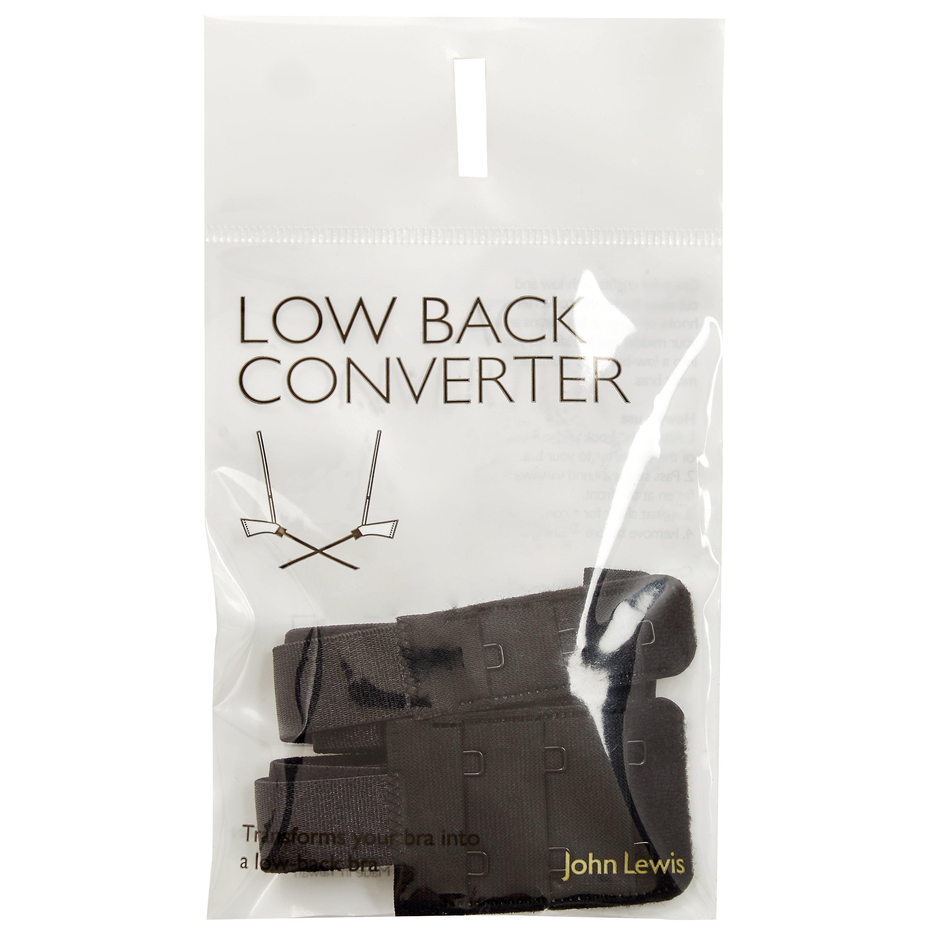 John Lewis Low Back Converter Straps, Black