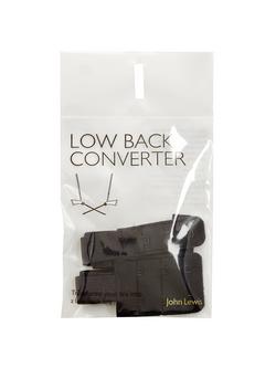 John Lewis Low Back Converter Straps, Black, Black