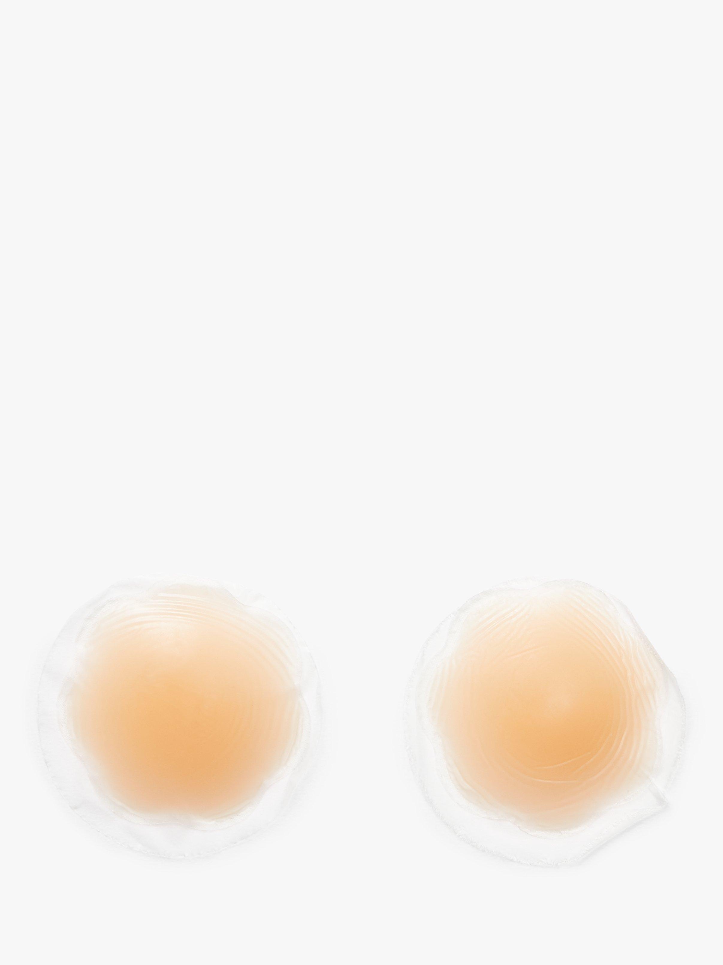 Product image 1 of 2, which shows John Lewis Silicone Nipple Covers, 1 Pair, Almond