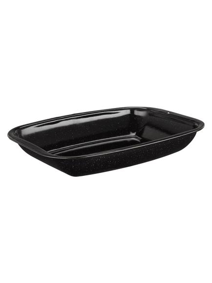 John Lewis Vitreous Enamel Non-Stick Roaster Oven Dish, Black