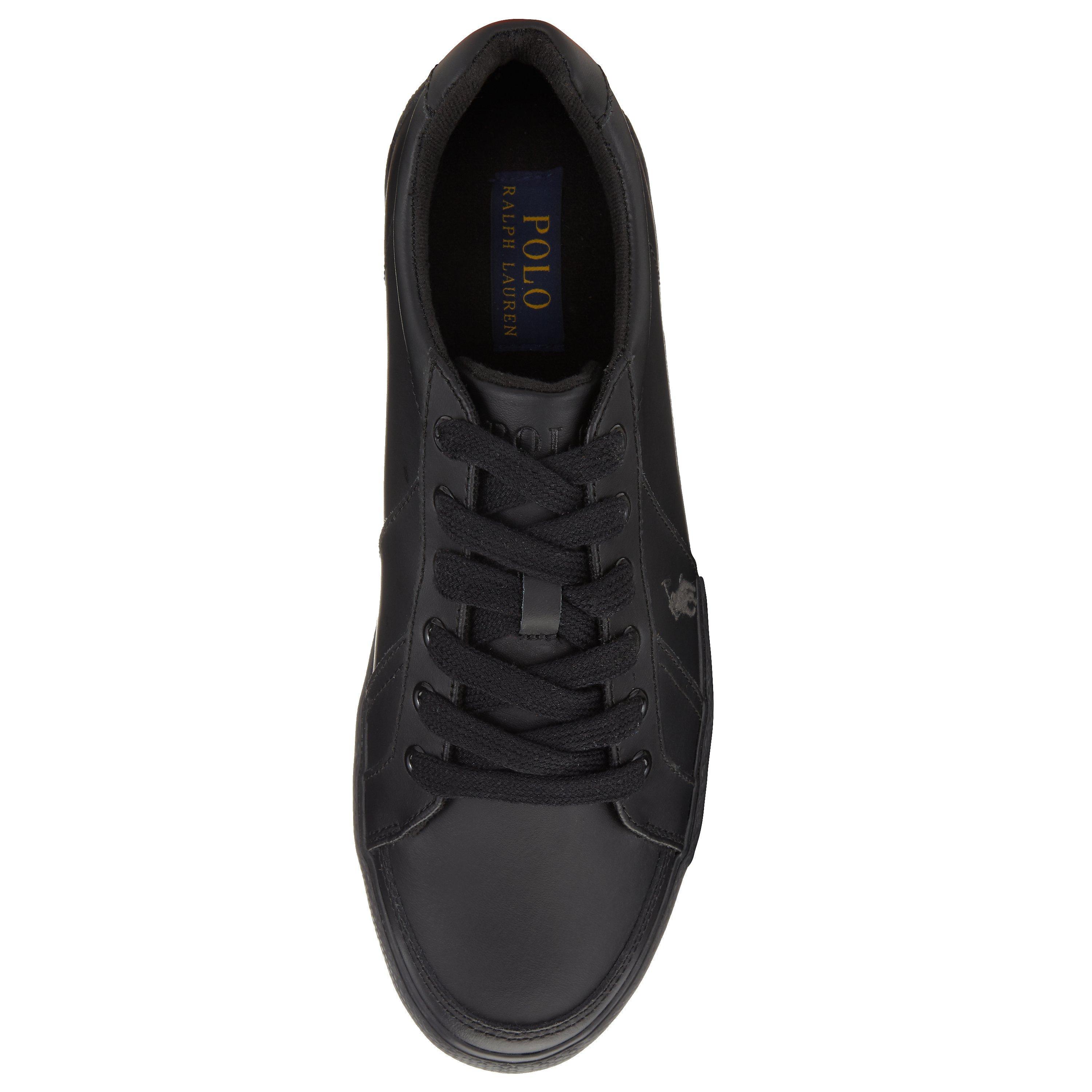 Polo Ralph Lauren Hugh Lace Up Trainers Black