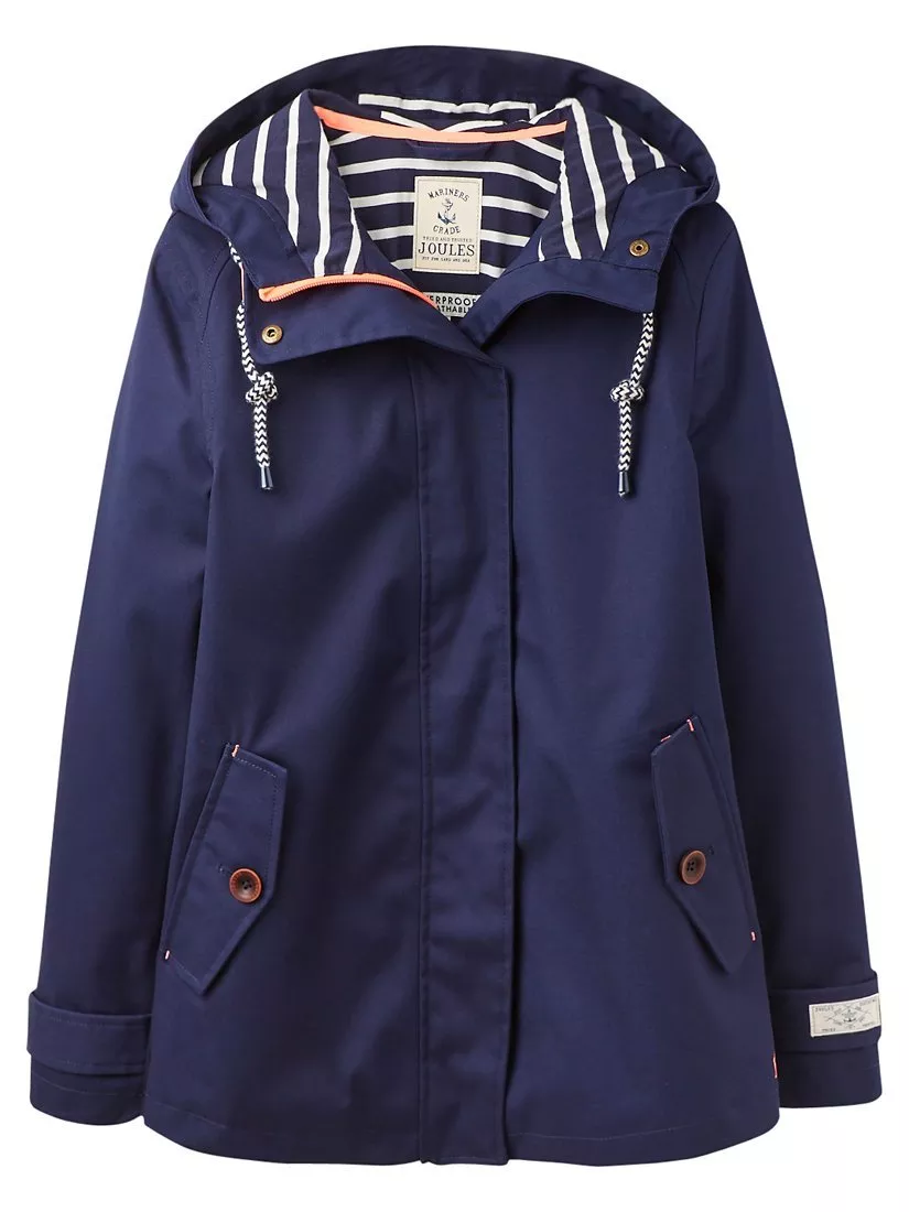 Joules Right as Rain Coast Waterproof Jacket French Navy