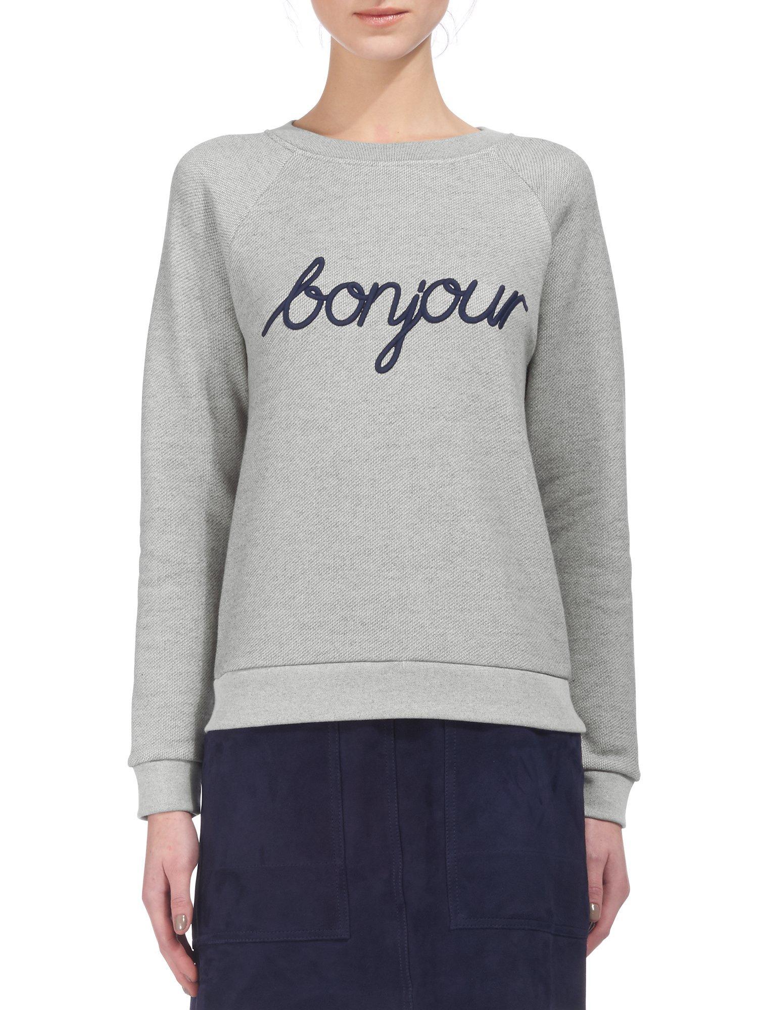 Whistles bonjour sweatshirt hotsell