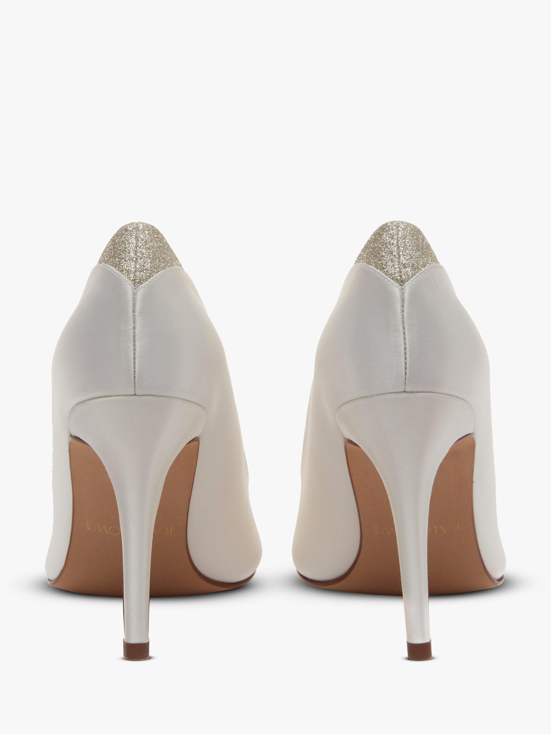 Rainbow Club Billie High Heeled Stiletto Court Shoes, Ivory, 4