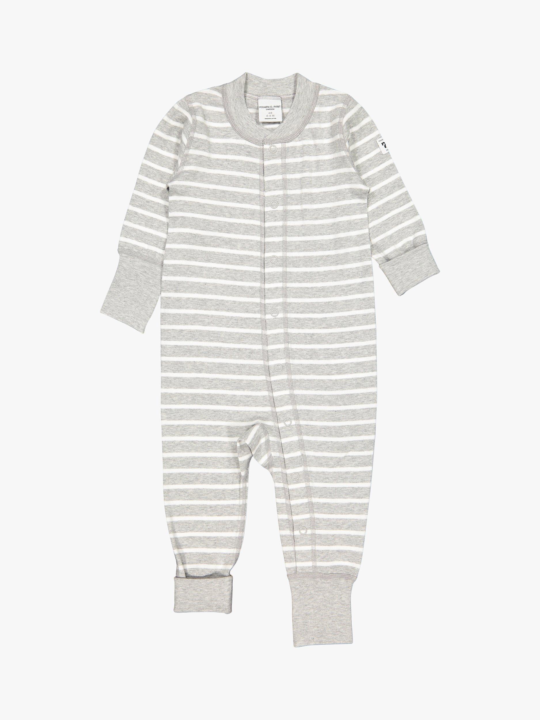 Polarn O. Pyret Baby GOTS Organic Cotton Stripe Sleepsuit