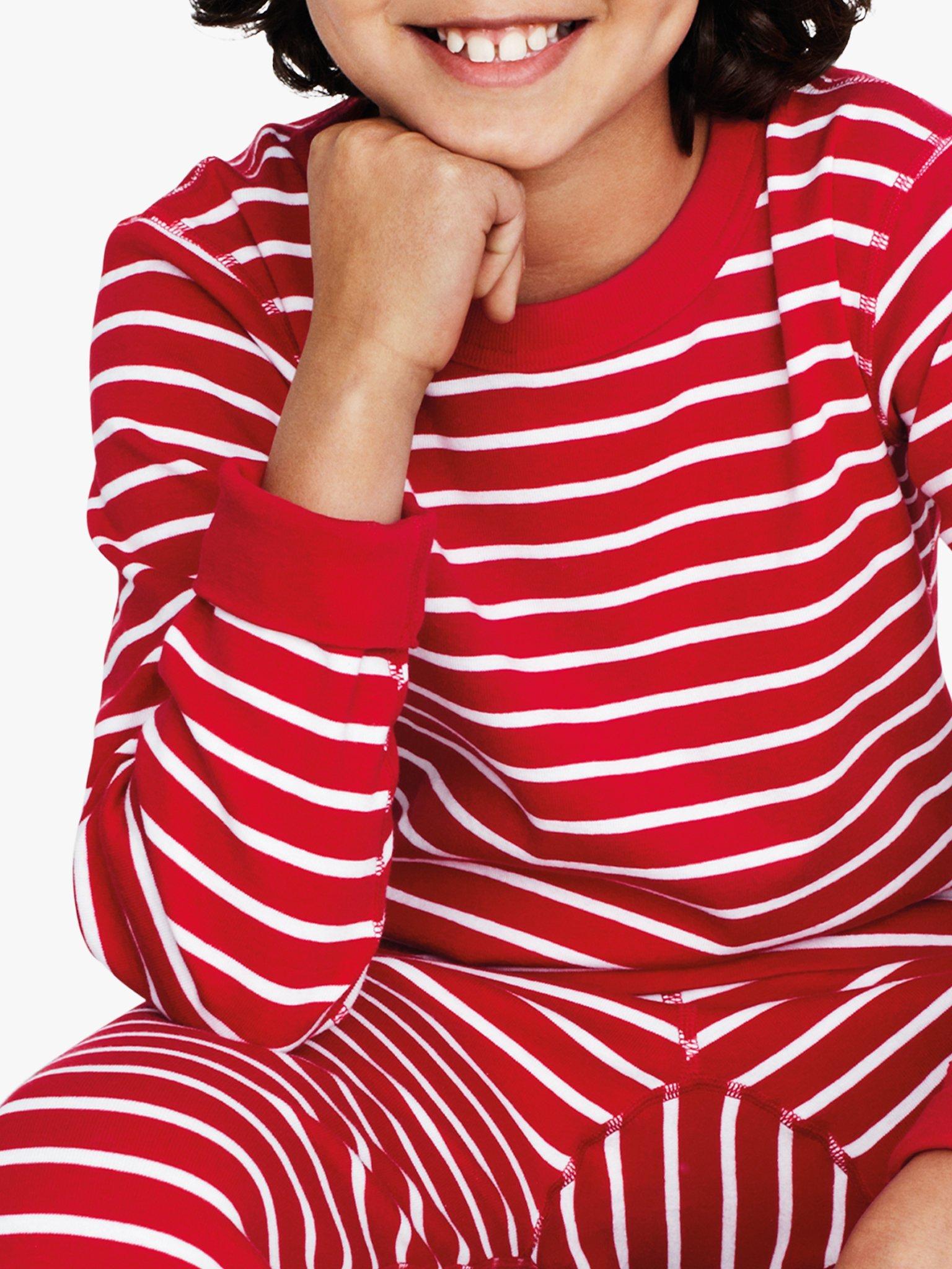 Polarn O. Pyret Children's GOTS Organic Cotton Stripe Long Sleeve Top