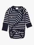 Polarn O. Pyret Baby GOTS Organic Cotton Stripe Wraparound Bodysuit