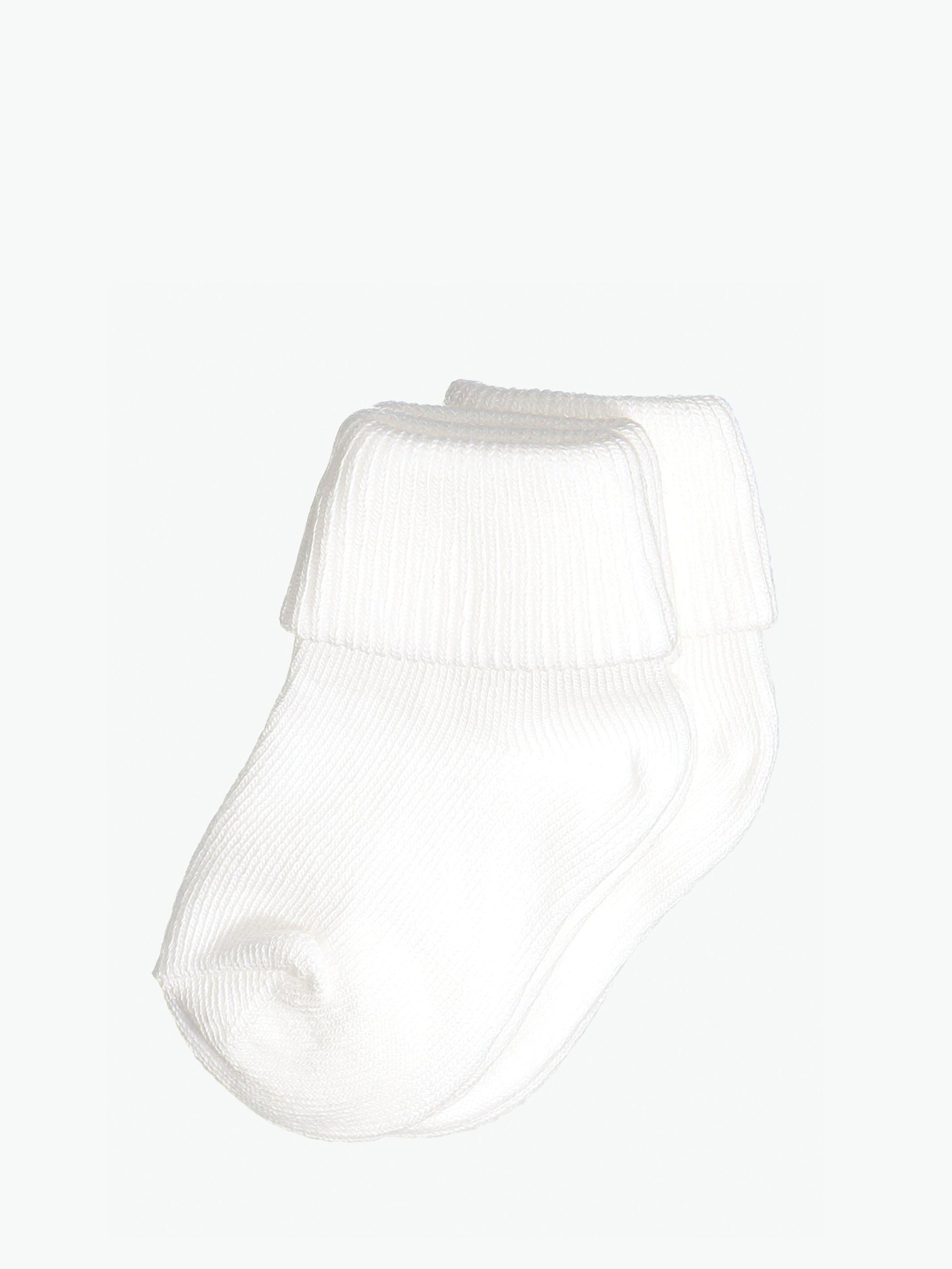 Polarn O. Pyret Baby Socks, Pack of 2, White