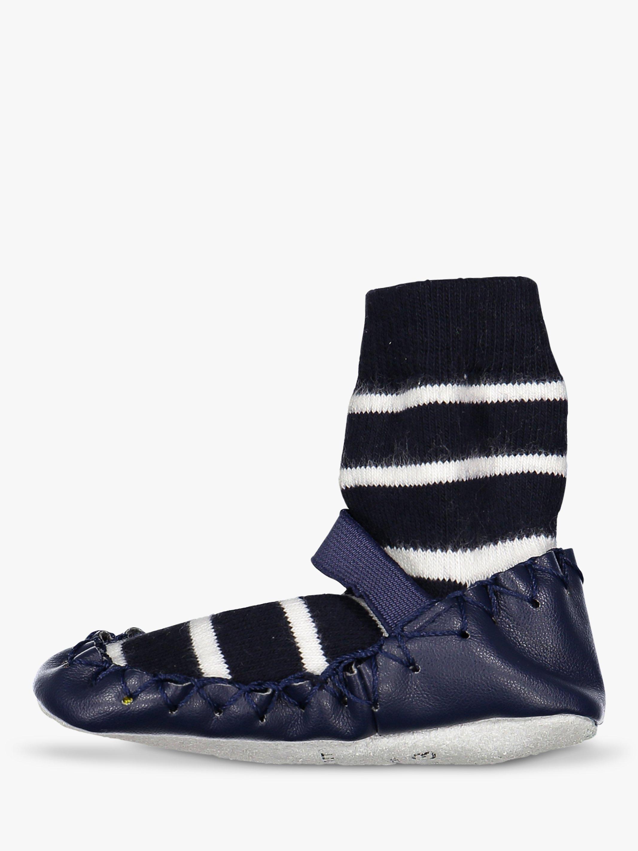 Polarn O. Pyret Baby Stripe Moccasins