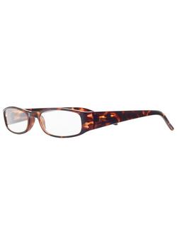 Magnif Eyes Unisex Very Narrow Fit Ready Readers Boston Glasses, Tortoise