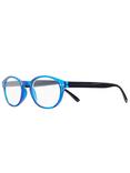 Magnif Eyes Very Narrow Fit Ready Readers St Louis Glasses, Cobalt/Black