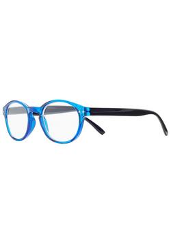 Magnif Eyes Very Narrow Fit Ready Readers St Louis Glasses, Cobalt/Black, Cobalt/Black